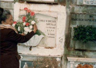 Visita de familia de Danilo Quezada a su tumba en Valparaíso, conmemorando cuatro años de su muerte