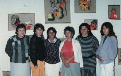 Exposición de arpilleras en Centro de Educación Popular Aracely Romo